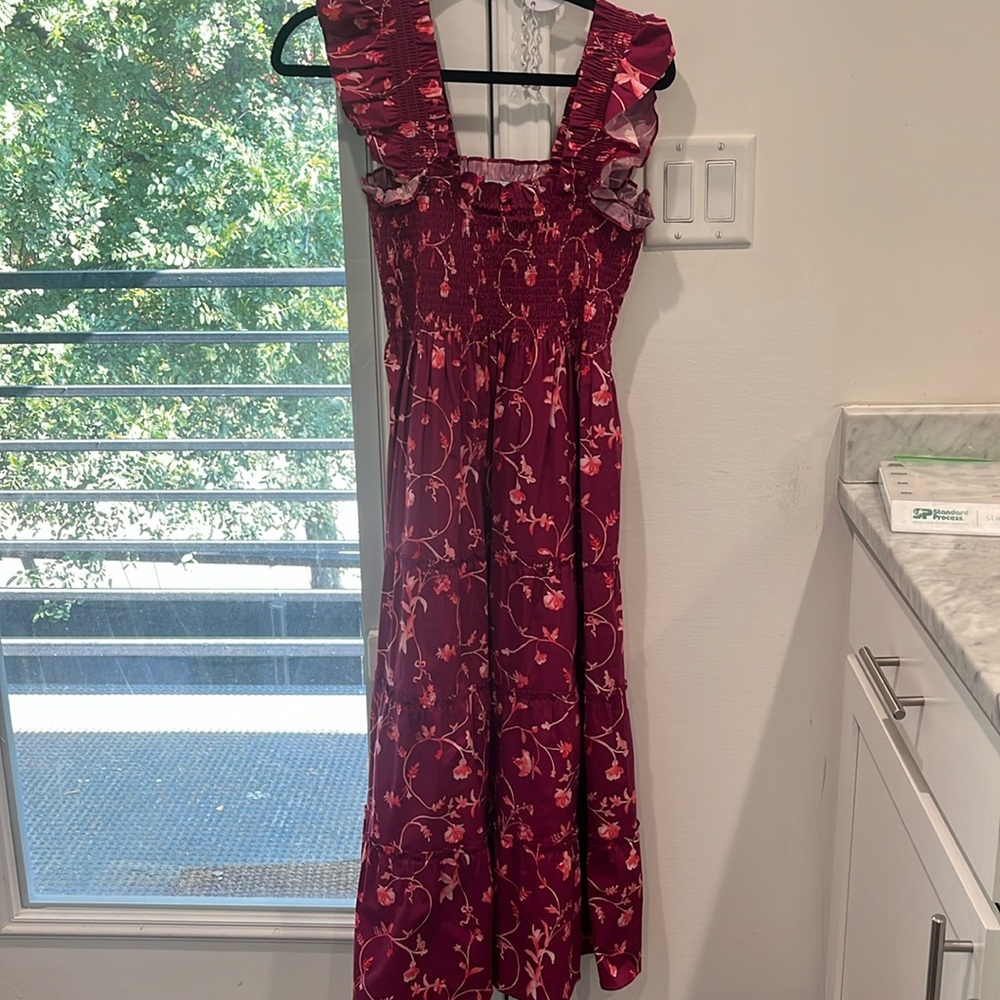 Hill House Maroon maxi